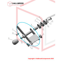 Driven wheel bracket
