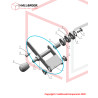 Driven wheel bracket
