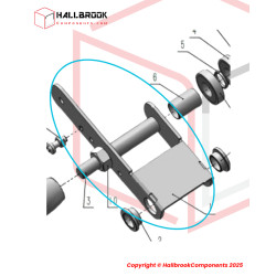 Driven wheel bracket