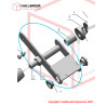 Driven wheel bracket