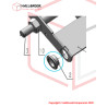 Driven wheel bracket rotating sleeve