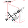 Driven wheel bracket rotating sleeve
