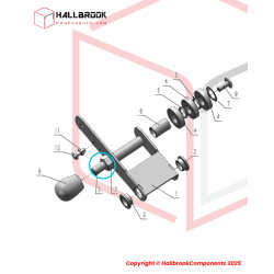 Driven wheel fixing shaft