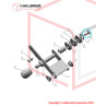 Cross flat head bolt M5x12