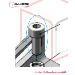 Hexagon socket screw with cap head M5x14