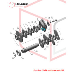 Cross flat head screw M4x6