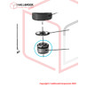 Non Metal Hexagon fixing nut M3