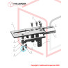 Cross flat head screw M4x8