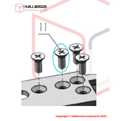 Cross countersunk head screw M4x10