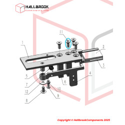 Cross countersunk head screw M4x10