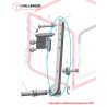 Arch frame swing arm