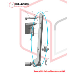 Arch frame swing arm
