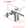 Sliding plate supporting block