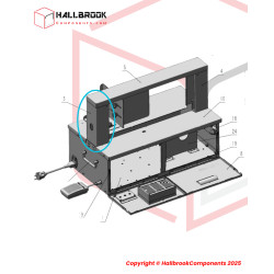 Left arch frame cover