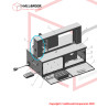 Left arch frame cover