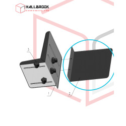 Rear guiding plate