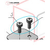 Cross pan head screw M3x8