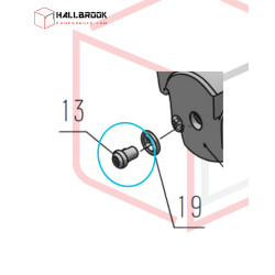 Cross flat head screw M4x8