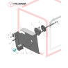 Cross flat head screw M4x8