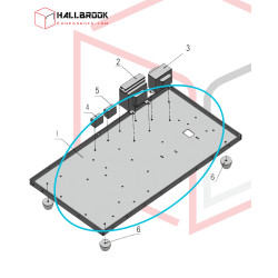 Machine bottom plate
