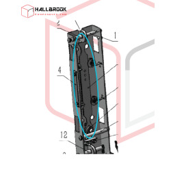 SS Left sliding plate (20MM)