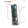 SS Left sliding plate (20MM)