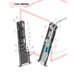 Sliding plate tension spring