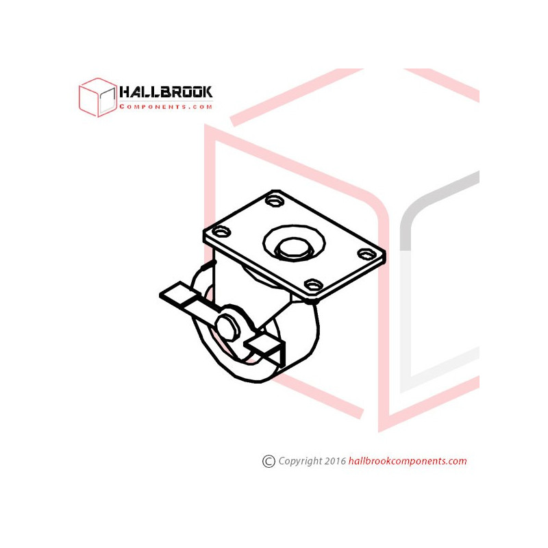 TC-007 Castor with brake