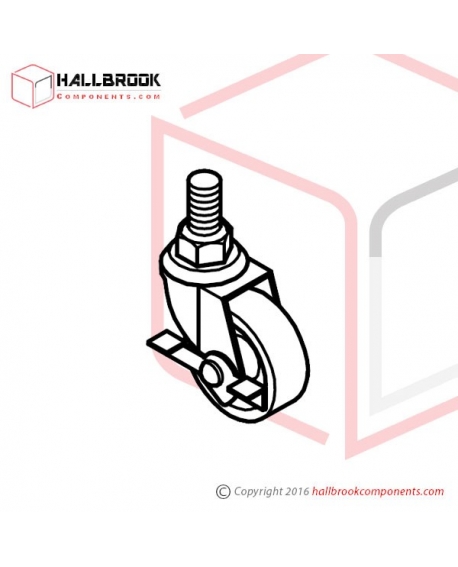 TC-007S Caster (Brake) (Stainless Steel Model)