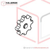 TD-016 Reel Nut Handle (LH)