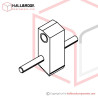 T6-1-62000S Tension Jaw Ass'y (Stainless Steel Model)