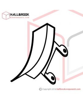 T6-2-20200S Corner Guide Rail, Lower (RH) (Stainless Steel Model)