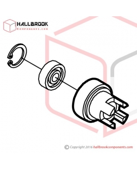MV-1-71111 Upper Feed Roller Ass'y (For 9mm)