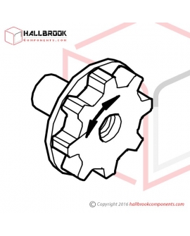 TD-016 Reel Nut Handle (LH)
