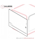 T7-5-10135S Front Door RH (For 1050W) (Stainless Steel Model)