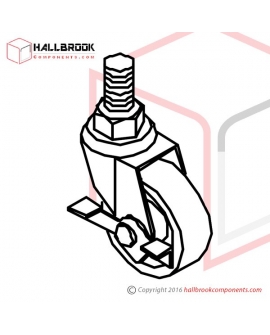 T7-5-10170S Caster (Brake) (Stainless Steel Model)