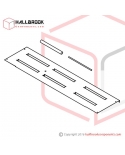 T7-5-10555S Upper Table, Rear Set (For 850W)