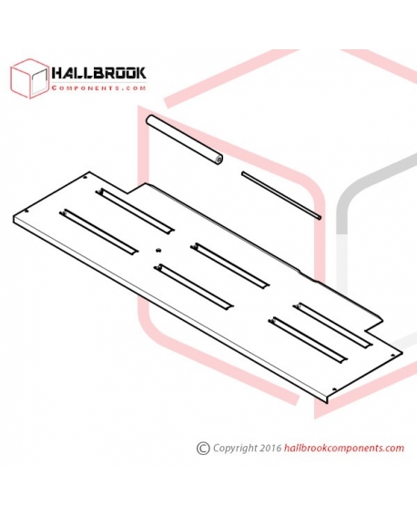 T7-5-10543 Upper Table, Front Set (For 9mm, 1050W)
