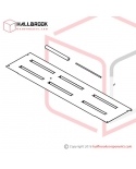 T7-5-10560S Upper Table, Rear Set (For 850W)